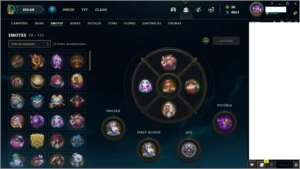 CONTA PLATINA COM 206 SKINS - PLATINA I - 2 LEVEL 277 - League of Legends LOL