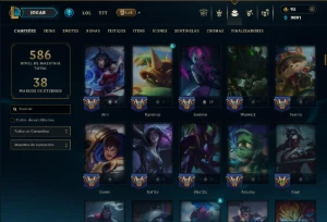 Unranked com TODOS os Champs e 68 Skins ( ADC / JG ) - League of Legends LOL