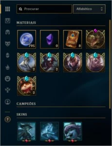 Conta Lendária de League of Legends LOL