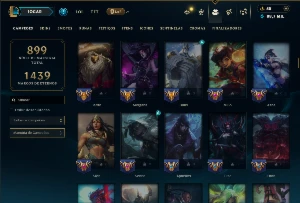 Mestre com TODOS os Champs e 238 Skins ( SUP / ADC ) - League of Legends LOL