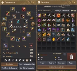 Conta BDO 281 Kutun - 297 Nouver - POT DE HP - DIÁRIOS FEITO - Black Desert