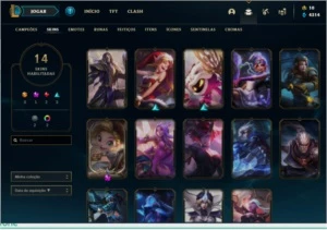 CONTA LOL PLATINA 1 MMR BOM COM SKINS - League of Legends