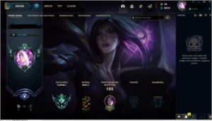CONTA LOL PLATINA 1 MMR BOM COM SKINS - League of Legends