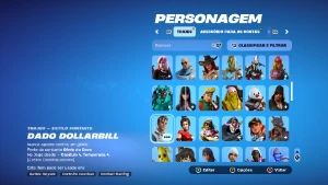 Conta de Fortnite c1 s7 com mais de 140 skins