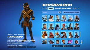 Conta de Fortnite c1 s7 com mais de 140 skins