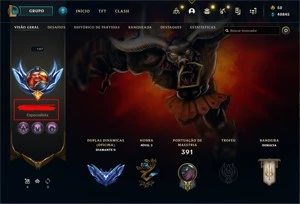 CONTA SKINS RARAS, BLACK ALISTAR + 845 SKINS + TFT - League of Legends LOL