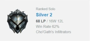 Conta PRATA 2 - ganhando 28 pdl - League of Legends LOL
