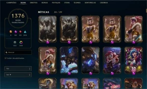 Conta LOL com todas as skins - League of Legends