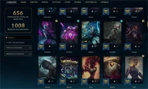 Conta LOL com todas as skins - League of Legends