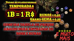 DIABLO IV - TEMPORADA 8 GOLD E ENTRADA DE BOSSES