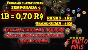 DIABLO IV - TEMPORADA 9 GOLD E ENTRADA DE BOSSES