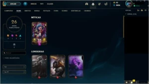 Conta League of Legends - Prata I | Nível 85 |25 skins. LOL