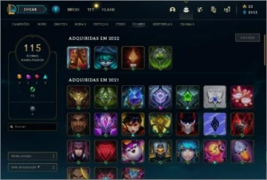 Conta League of legends platina II LOL