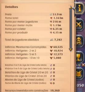 Conta Albion Online 1.33bn de fama - nunca fez rmt. FUll