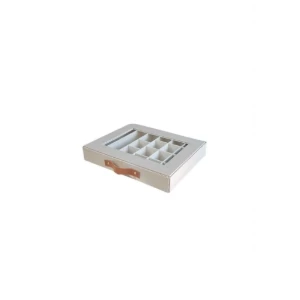 Gaveteiro para Joias de 2 Gavetas com Vidro - Artesanato e Personalizados