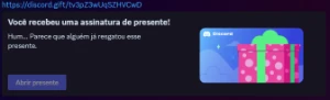 Discord Nitro Gaming + Brinde - Softwares e Licenças