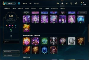 Conta prata 4 com 10 skins e 37 champs - League of Legends LOL