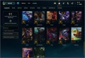 Conta prata 4 com 10 skins e 37 champs - League of Legends LOL