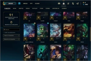 Conta prata 4 com 10 skins e 37 champs - League of Legends LOL