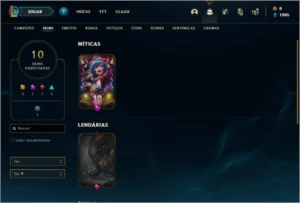 Conta prata 4 com 10 skins e 37 champs - League of Legends LOL