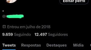 Conta Twitter - Redes Sociais