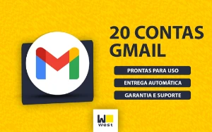 20 Contas Gmail - Google - Acesso Total - Outros