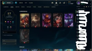 CONTA PRATA 2 COM 30 PDL , 112 CHAMPS E 57 SKINS +2 ESPOLIOS - League of Legends LOL