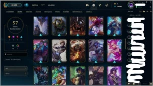 CONTA PRATA 2 COM 30 PDL , 112 CHAMPS E 57 SKINS +2 ESPOLIOS - League of Legends LOL