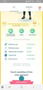 CONTA TOP DE POKEMON GO - Pokémon