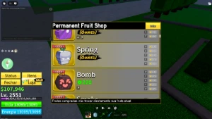 Conta roblox focada em blox fruits