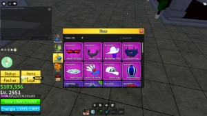 Conta roblox focada em blox fruits