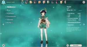 AR 30 Venti, Mona Jean - Genshin Impact