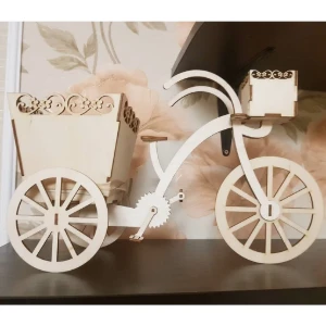 Kit Bicicleta Decoração de Mesa Jardim, vaso 22x34 cm em... - Artesanato e Personalizados