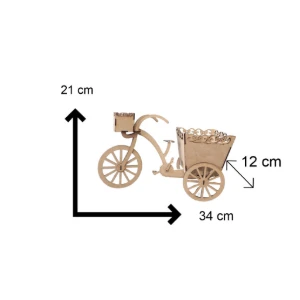 Kit Bicicleta Decoração de Mesa Jardim, vaso 22x34 cm em... - Artesanato e Personalizados