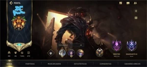 CONTA 85 SKINS; R$1800 GASTOS; DONO ÚNICO; 100K ESSENCIAS - League of Legends: Wild Rift LOL WR