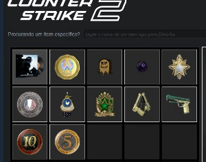 Conta steam 17 anos Prime  com 6 medalhas - Counter Strike CS