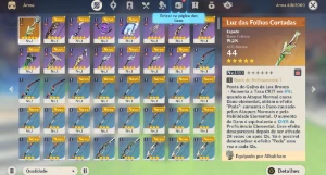 AR24 - Alhitham + Luz das Folhas + Keqing + 17 tiros - Genshin Impact