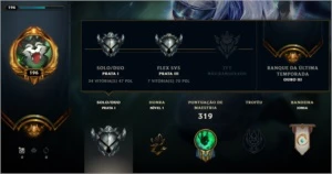 CONTA 94 SKINS GOLD S10 - League of Legends LOL