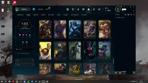 Conta lol falta 13 campeões, 113 skins, recompensa gratis... - League of Legends