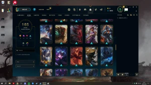 Conta lol falta 13 campeões, 113 skins, recompensa gratis... - League of Legends