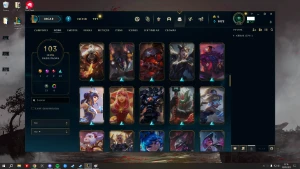 Conta lol falta 13 campeões, 113 skins, recompensa gratis... - League of Legends