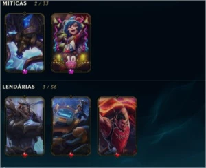 Conta de LOL 42 skins - League of Legends