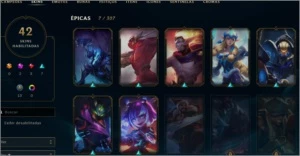 Conta de LOL 42 skins - League of Legends