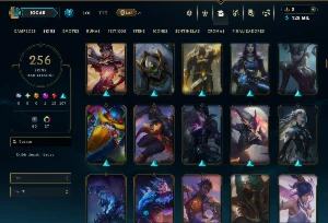 Platina 4 com TODOS os Champs e 256 Skins ( ADC / JG / TOP ) - League of Legends LOL