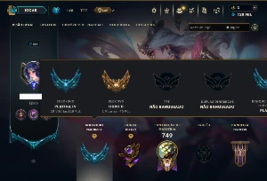 Platina 4 com TODOS os Champs e 256 Skins ( ADC / JG / TOP ) - League of Legends LOL