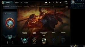 Platina 4 skin prestigio e 4 lendárias - League of Legends LOL
