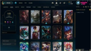 Conta prata com skins - League of Legends LOL
