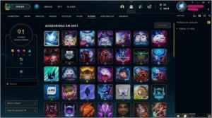 Conta prata com skins - League of Legends LOL