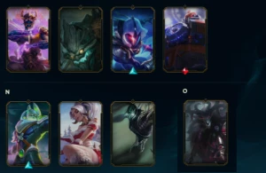 ContaRIOT, todosHeróis,153Skins,3783RP,85364EA,cápsula prime - League of Legends LOL