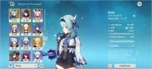 Eula + Baal + Ayaka + mona + arco de amos - Genshin Impact